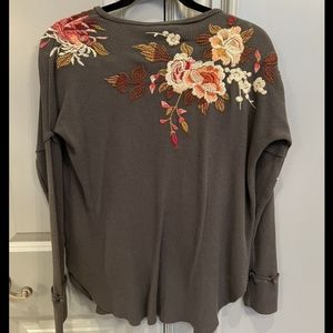 Johnny Was CHRYS LONG SLEEVENECK THERMAL LG